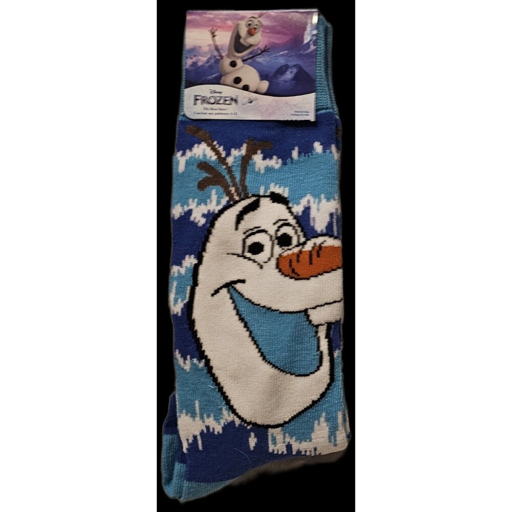 Socks Olaf Frozen Disney Crew Socks (Fits Shoe Size 6-12) New With Tags!